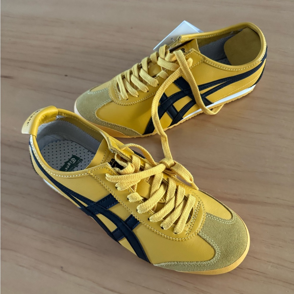 Kids Yellow and Black Sneakers